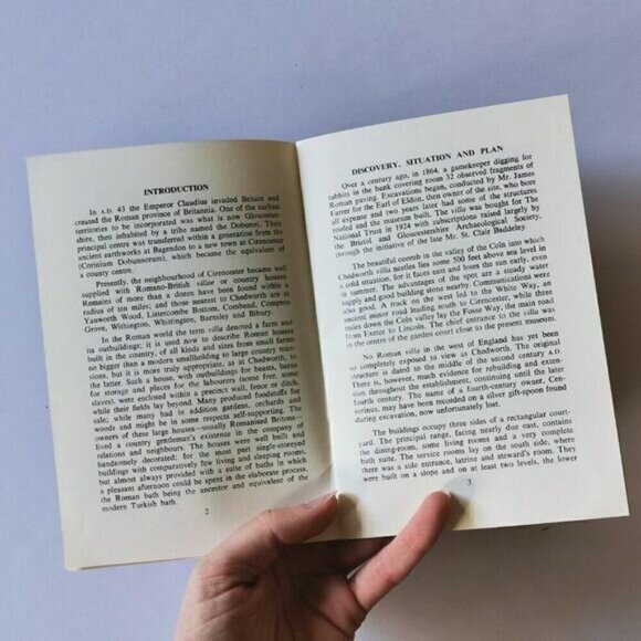 1967 Chedworth Roman Villa Pamphlet, Vintage UK Tourist Souvenir - Picture 6 of 8